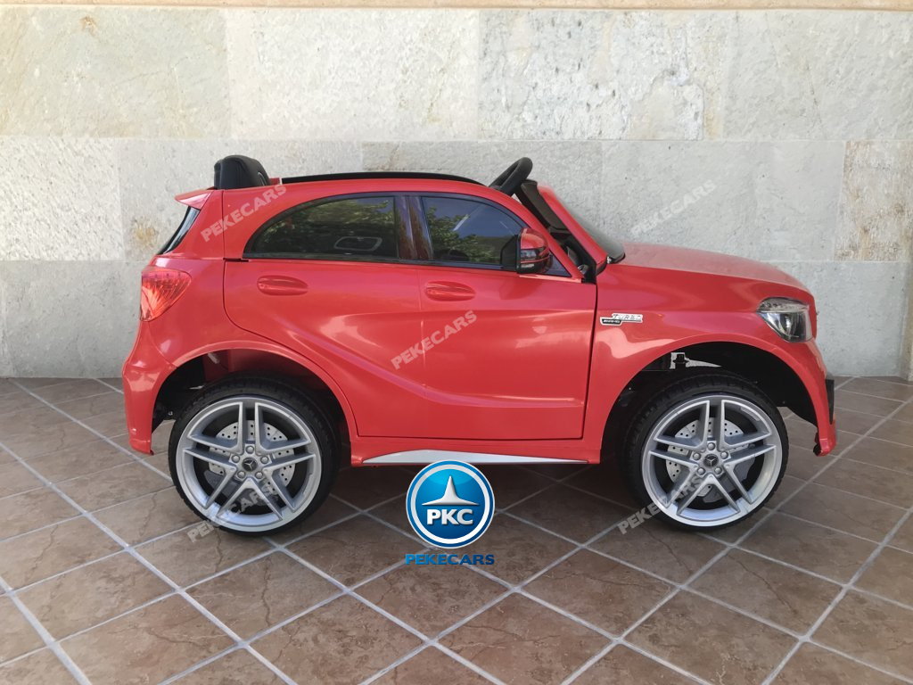 Coche electrico infantil mercedes a45 Rojo lateral