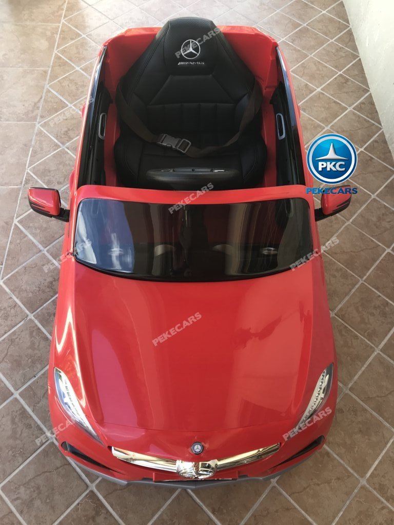 Coche electrico para niños mercedes a45 Rojo visto desde arriba