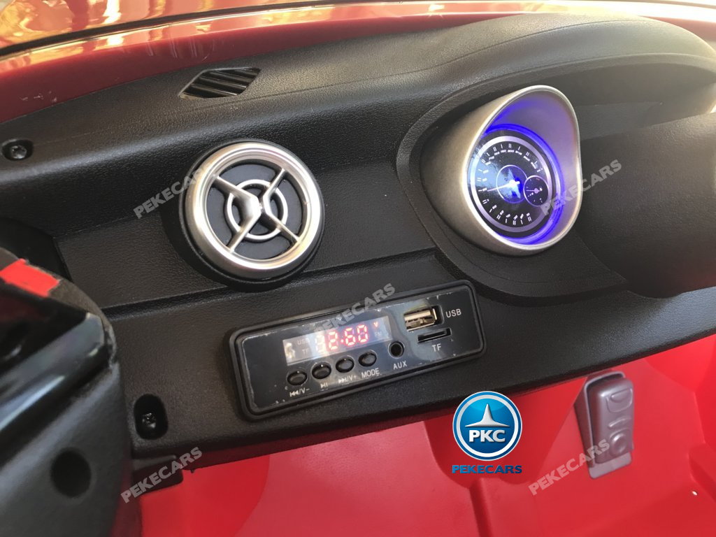 Coche electrico infantil mercedes a45 Rojo conexion USB