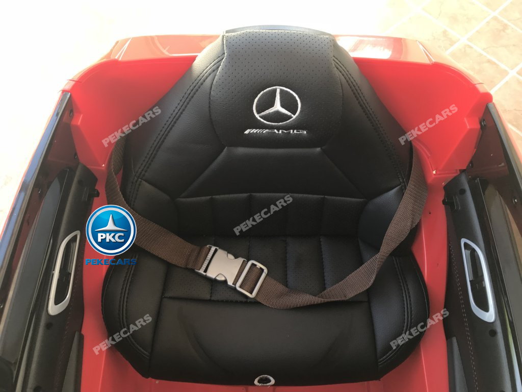 Coche electrico infantil mercedes a45 Rojo asiento acolchado