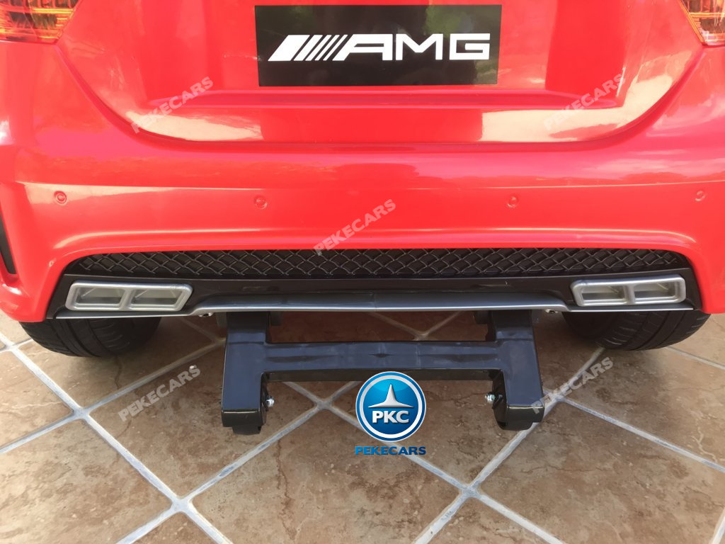 Coche electrico para niños mercedes a45 Rojo ruedines traseros