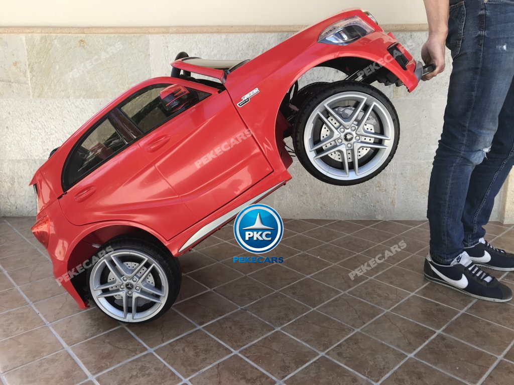 Coche electrico infantil mercedes a45 Rojo sistema stroller