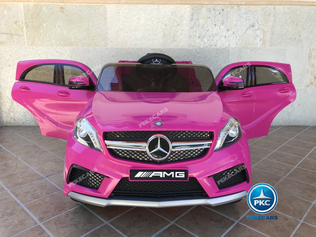 Coche electrico infantil mercedes a45 Rosa vista frontal