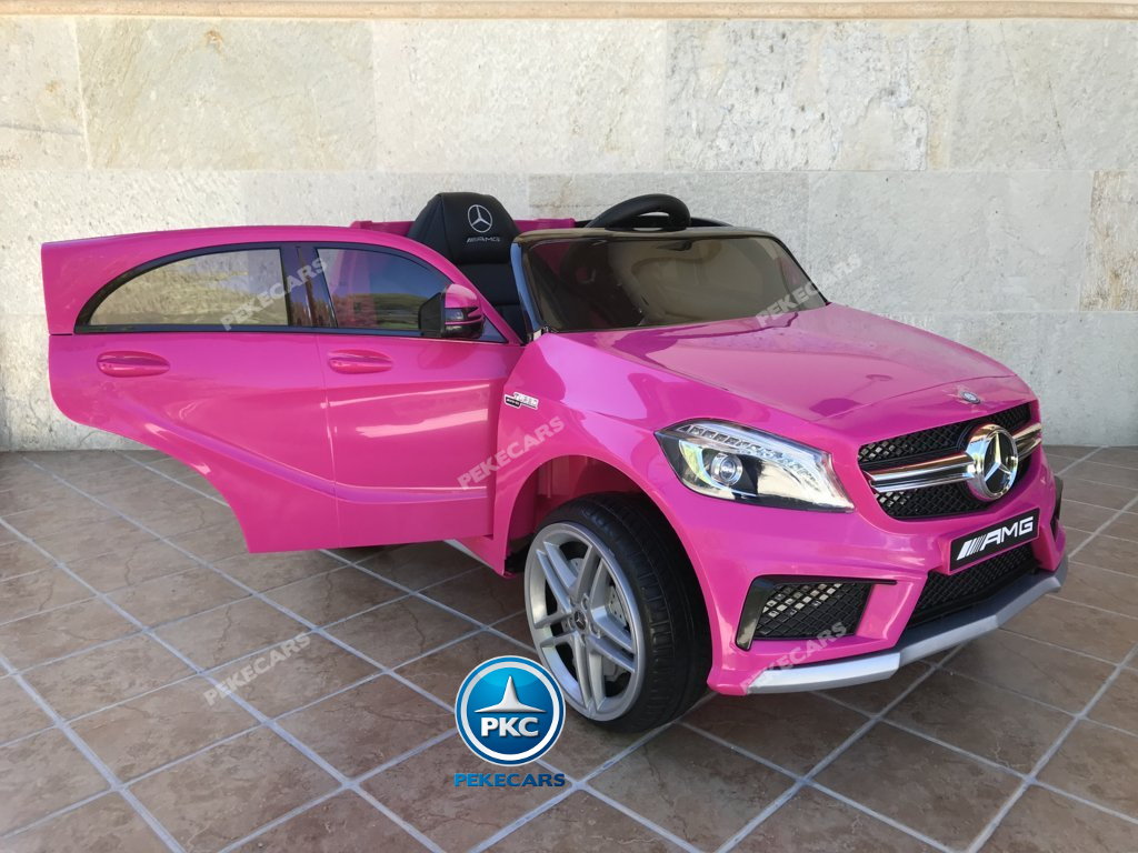 Coche electrico para niños mercedes a45 Rosa con apertura de puertas