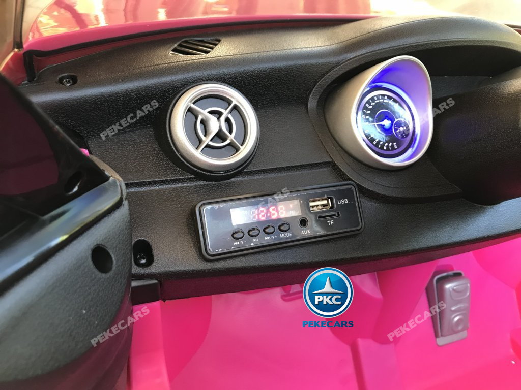 Coche electrico infantil mercedes a45 Rosa conexion USB