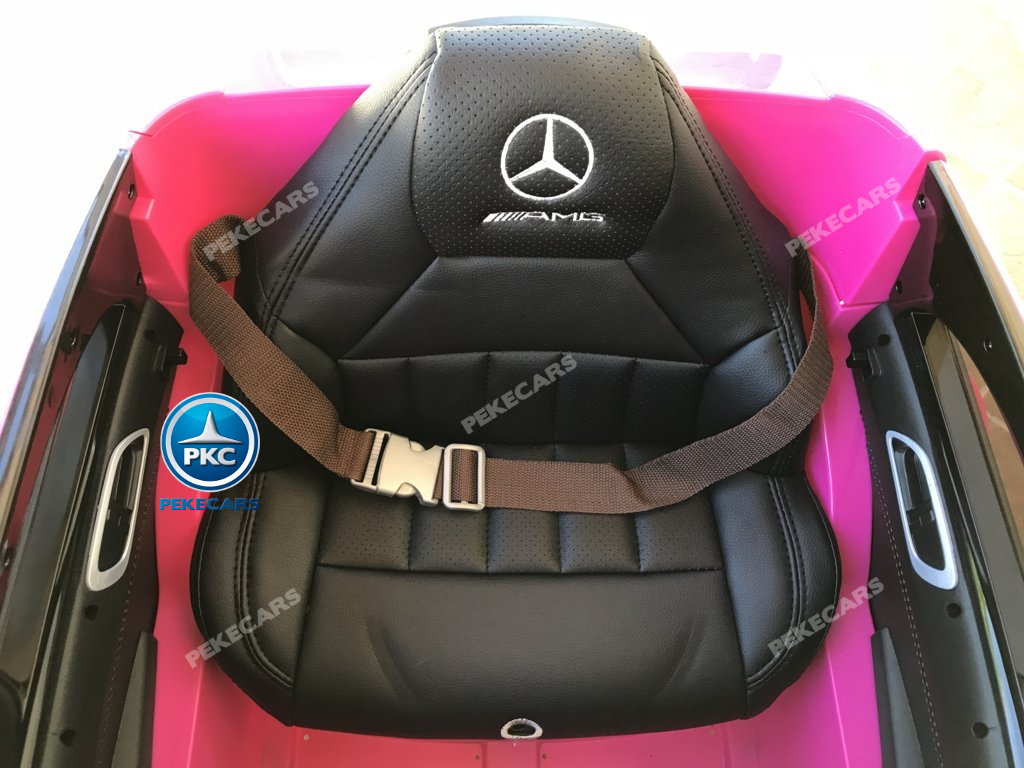 Coche electrico infantil mercedes a45 Rosa asiento acolchado