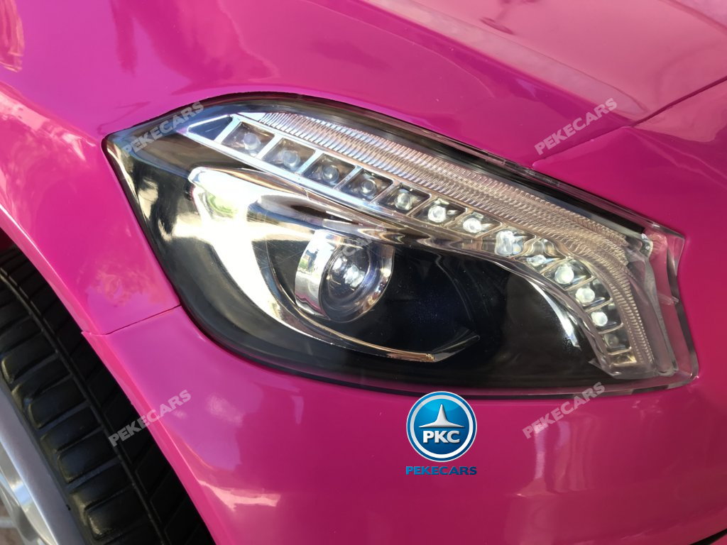 Coche electrico infantil mercedes a45 Rosa luces traseras