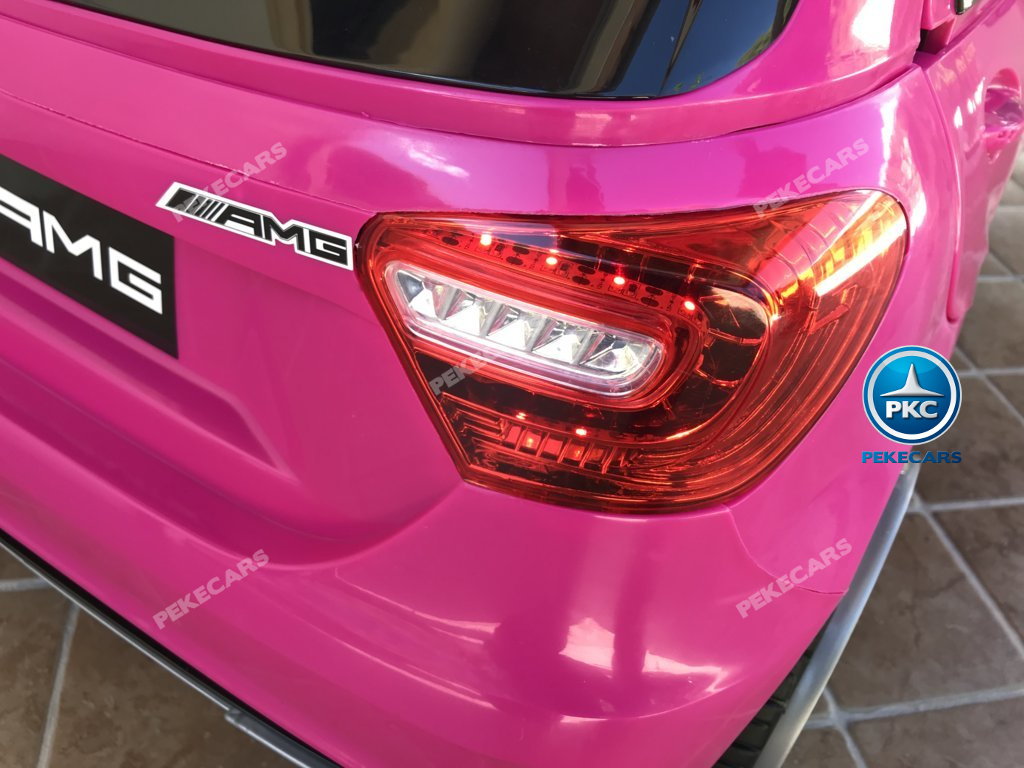 Coche electrico infantil mercedes a45 Rosa ruedas de caucho