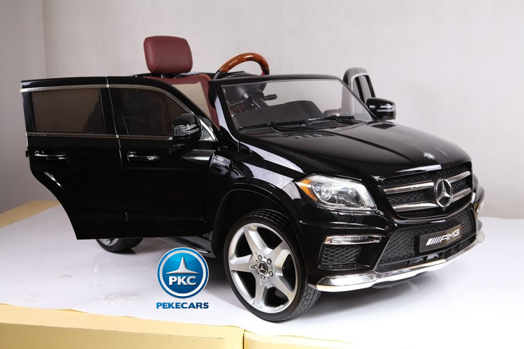 Mercedes GL63 Negro 12V 2.4G Versión Super Luxe puerta abierta