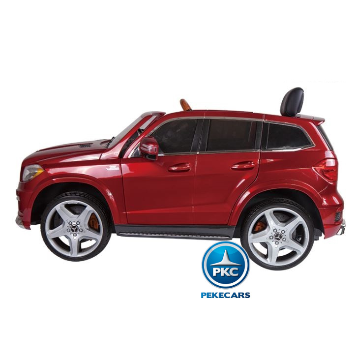 Mercedes GL63 Rojo 12V 2.4G Versión Super Luxe vista lateral