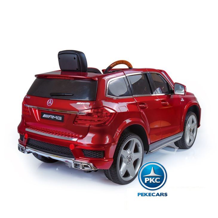 Mercedes GL63 Rojo 12V 2.4G Versión Super Luxe vista trasera