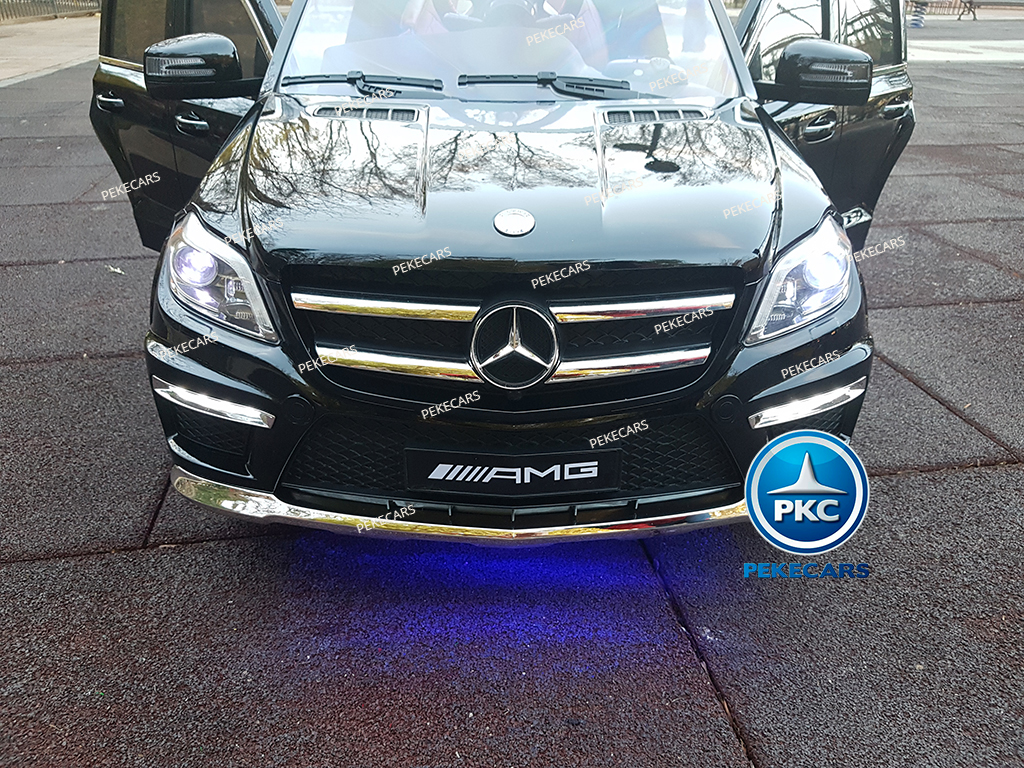 Coche electrico infantil Mercedes GL63 Version Superior Negro vista frontal