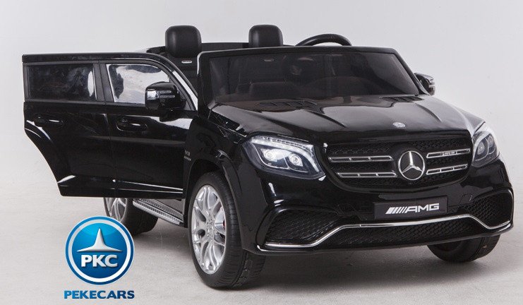 Coche electrico para niños Mercedes GLS63 Negro Metalizado vista principal