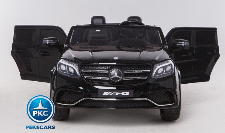 Coche electrico para niños Mercedes GLS63 Negro Metalizado vista frontal