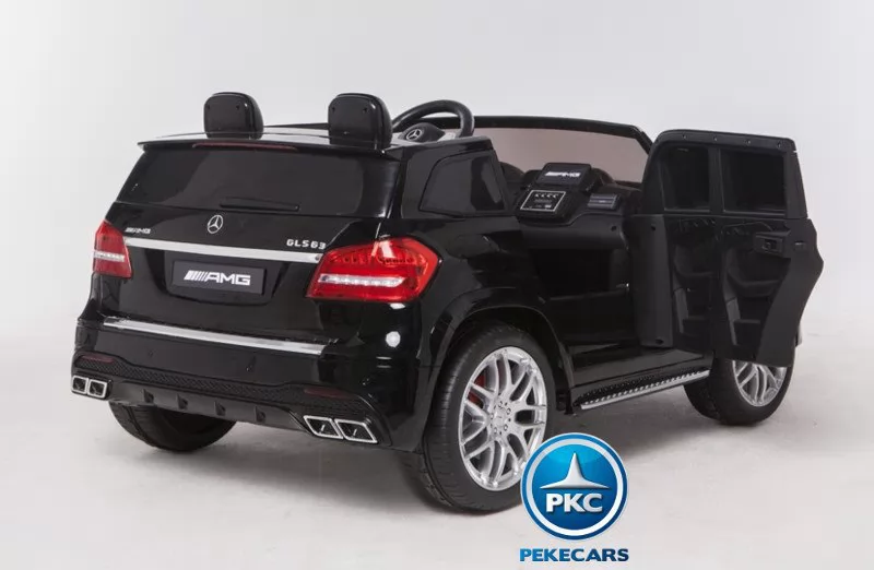 Coche electrico para niños Mercedes GLS63 Negro Metalizado con apertura de puertas