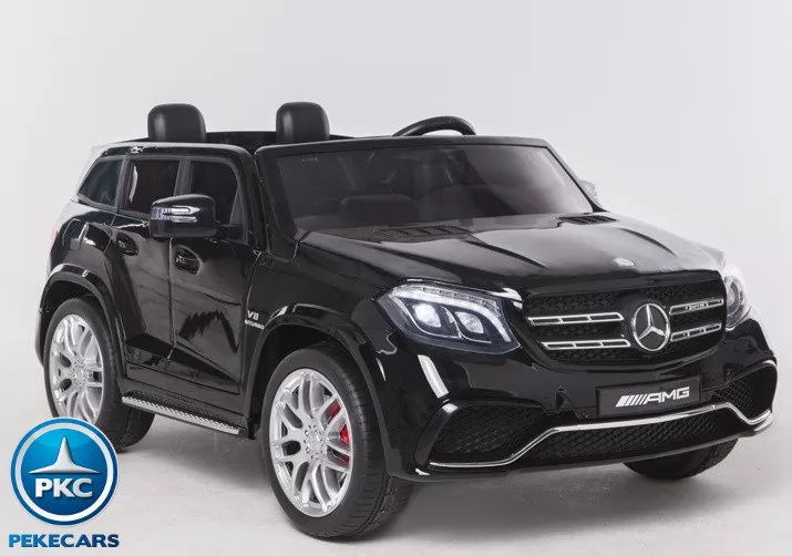 Coche electrico para niños Mercedes GLS63 Negro Metalizado con radio FM