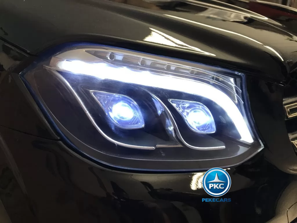 Coche electrico infantil Mercedes GLS63 Negro Metalizado luces frontales