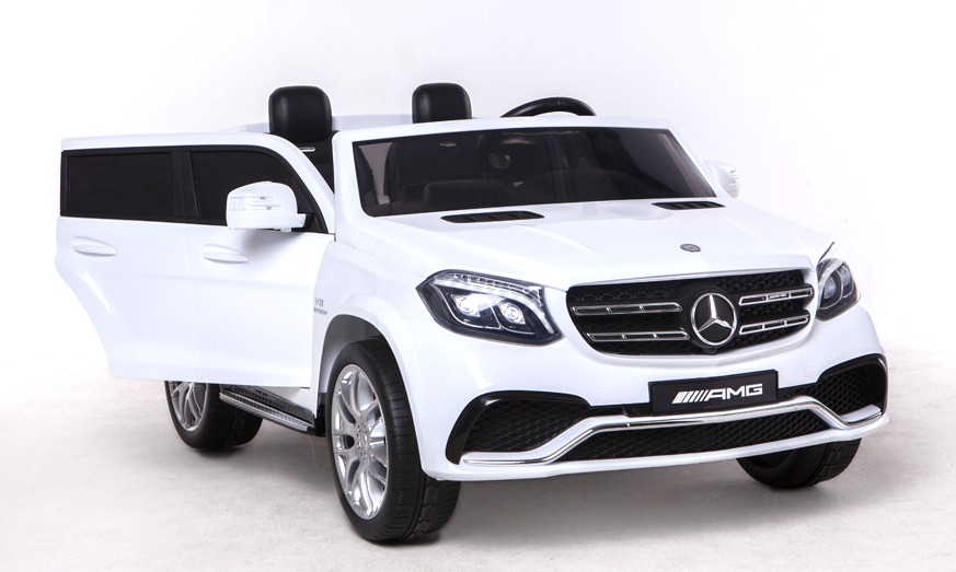 Coche electrico para niños Mercedes GLS63 Blanco vista principal