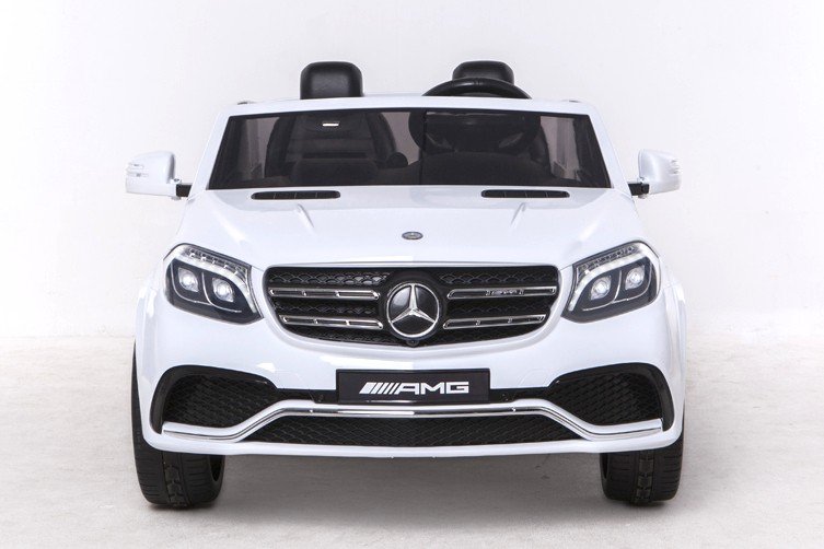 Coche electrico para niños Mercedes GLS63 Blanco vista frontal