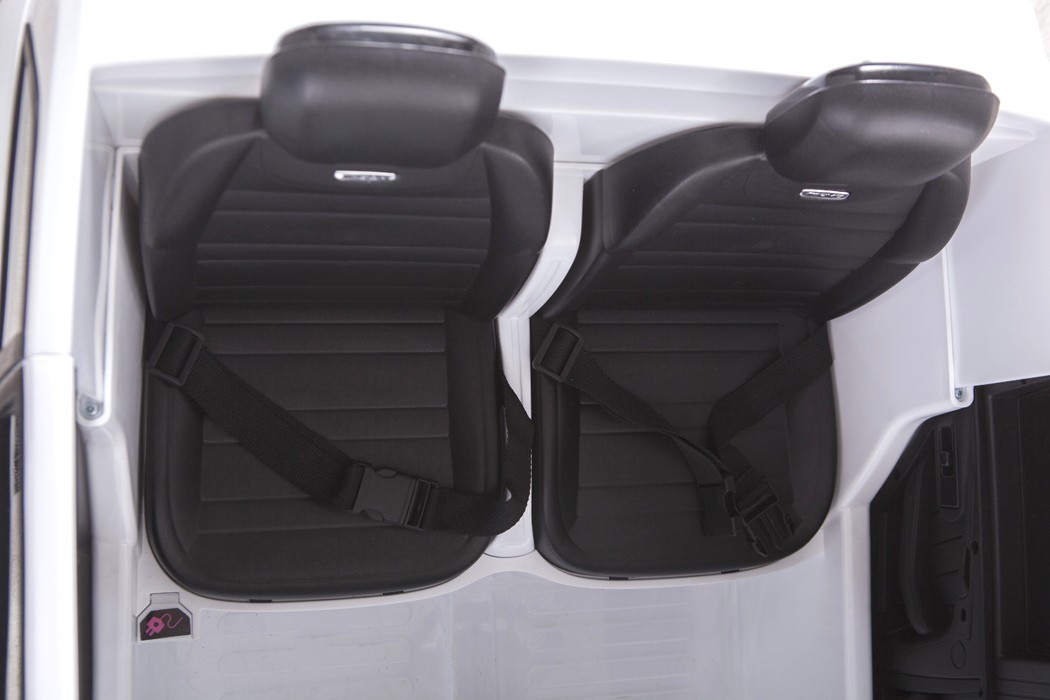 Coche electrico para niños Mercedes GLS63 Blanco asientos individuales