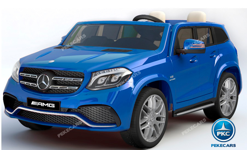 Coche electrico para niños Mercedes GLS63 Azul Metalizado vista principal