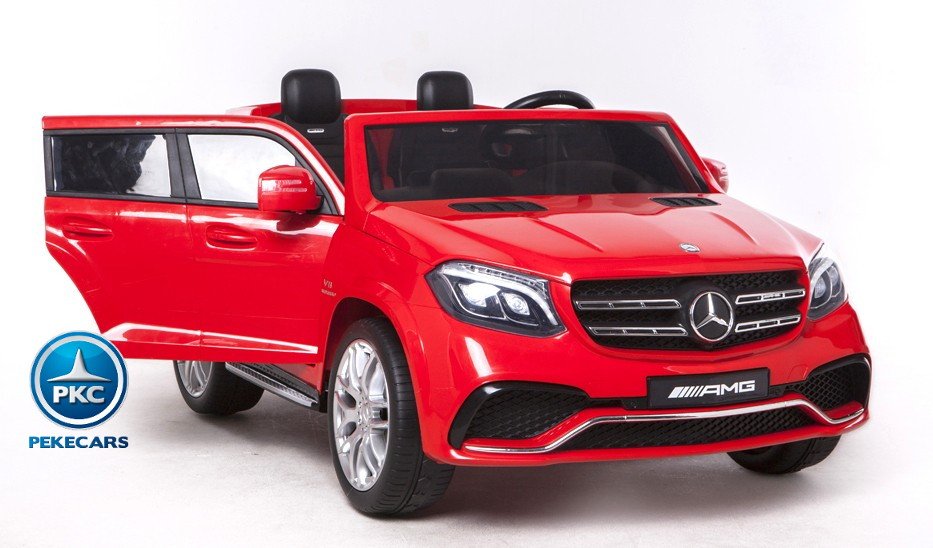 Coche electrico infantil Mercedes GLS63 Rojo con apertura de puertas