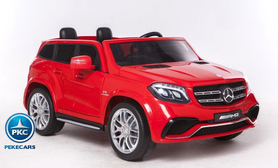 Coche electrico para niños Mercedes GLS63 Rojo lateral