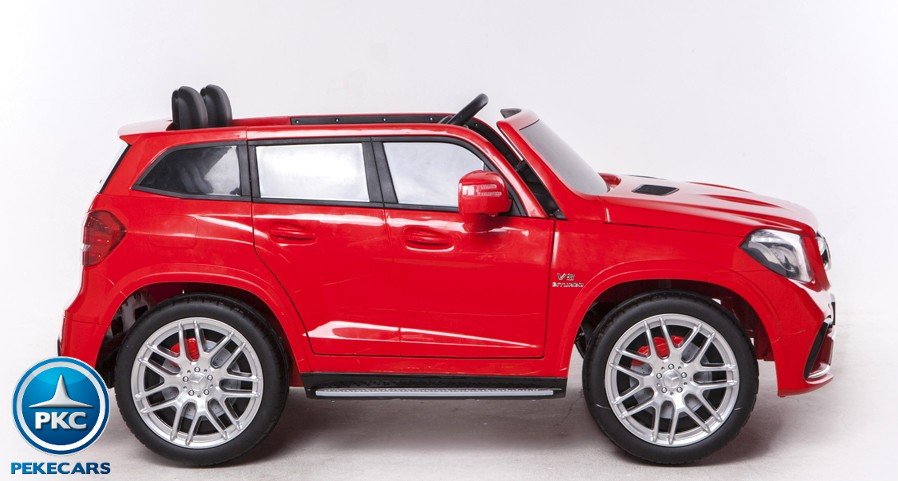 Coche electrico infantil Mercedes GLS63 Rojo ruedas de caucho antipinchazos