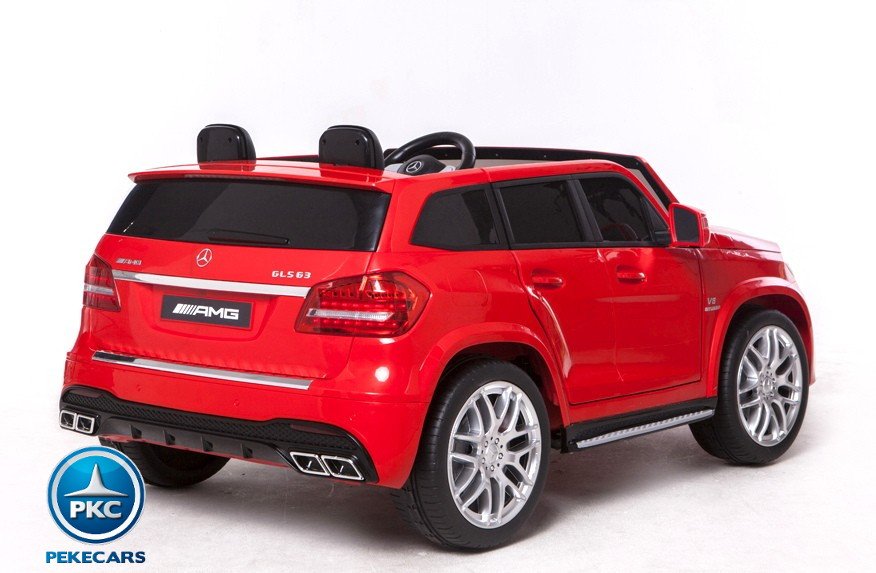 Coche electrico para niños Mercedes GLS63 Rojo asa de transporte