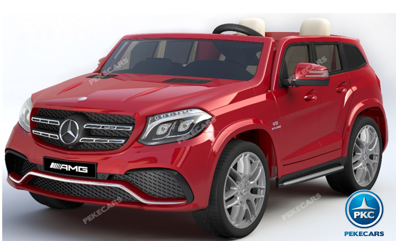 Coche electrico para niños Mercedes GLS63 Rojo Metalizado vista principal