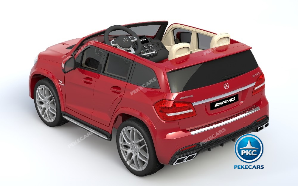 Coche electrico infantil Mercedes GLS63 Rojo Metalizado con apertura de puertas