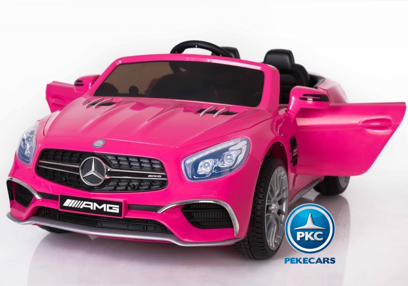 Coche electrico para niños Mercedes SL65 Rosa vista principal