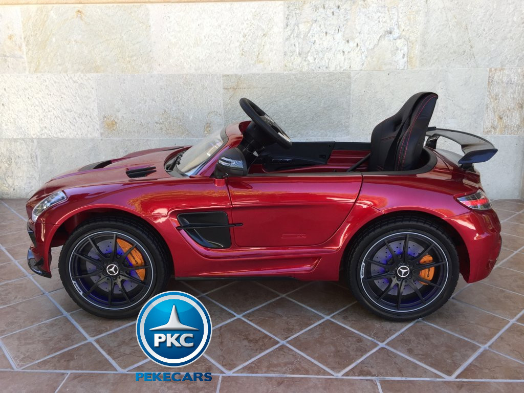 Coche electrico infantil Mercedes deportivo sls Rojo Metalizado