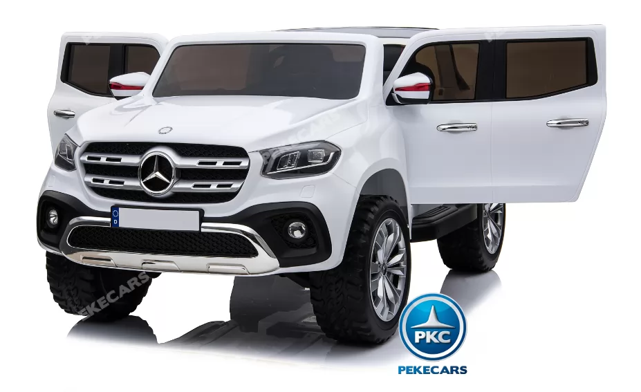 Coche electrico para niños Mercedes Pickup X Class 12V Blanco vista principal