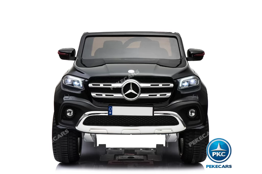 Coche electrico para niños Mercedes Pickup X Class 12V Negro con apertura de puertas