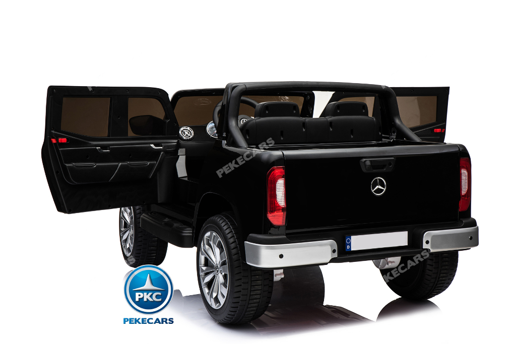 Coche electrico para niños Mercedes Pickup X Class 12V Negro lateral