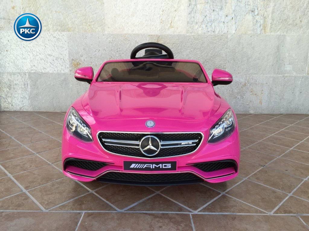 Mercedes S63 12v para niños rosa PEKECARS