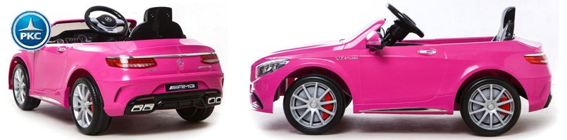 Mercedes S63 12v para niños rosa PEKECARS