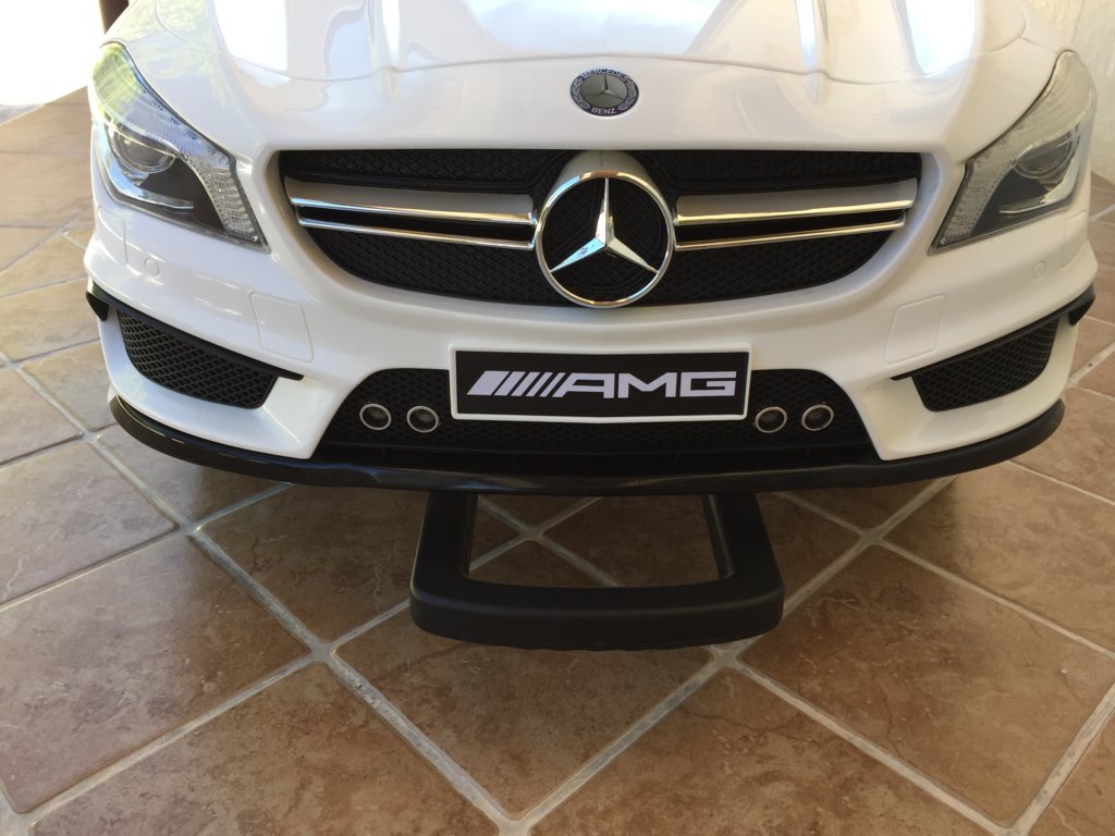 Coche electrico infantil Mercedes CLA45 Blanco sistema stroller