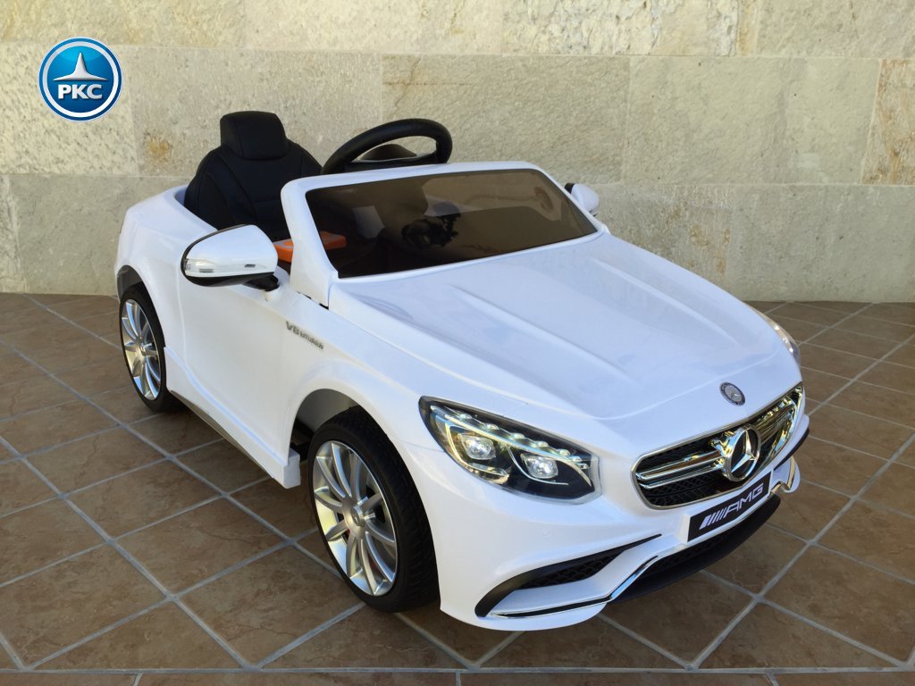 Coche electrico para niños Mercedes S63 Blanco