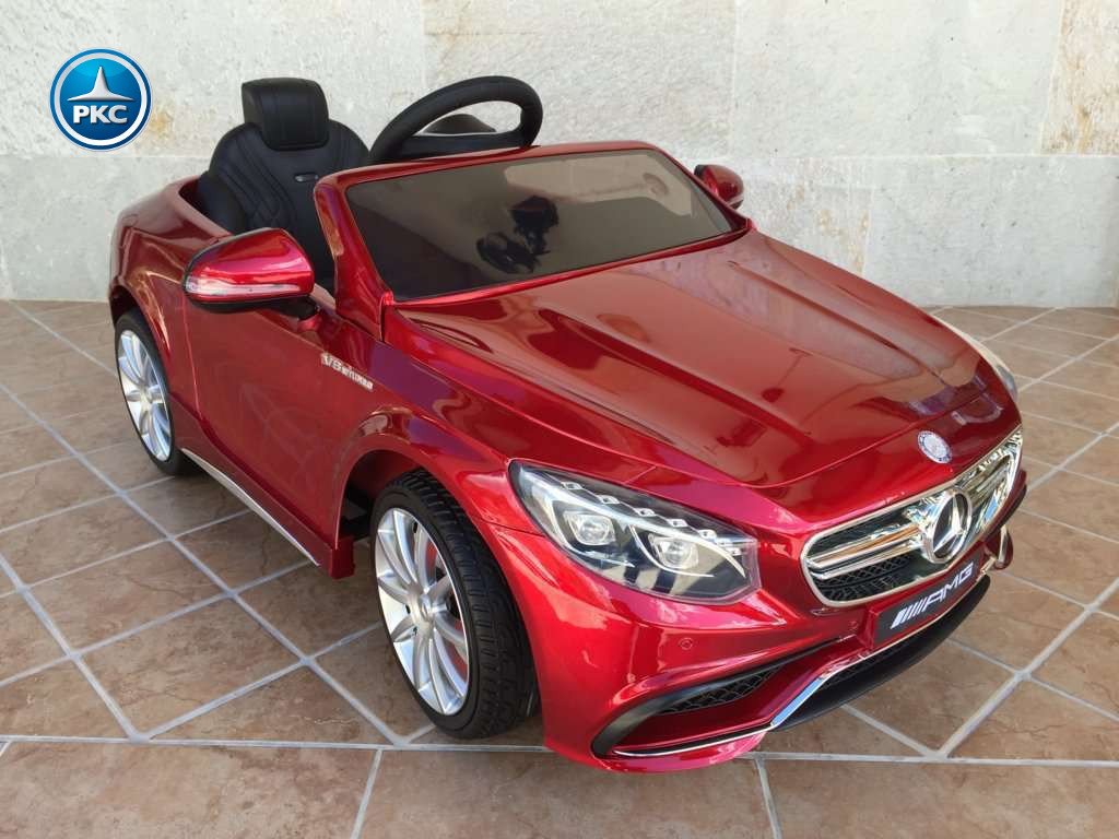 Coche electrico infantil Mercedes S63 Rojo metalizado