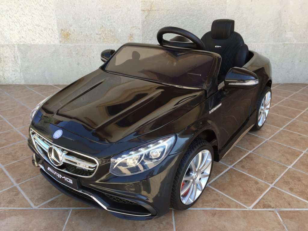 Outlet - Coche electrico para niños Mercedes S63 Negro vista principal