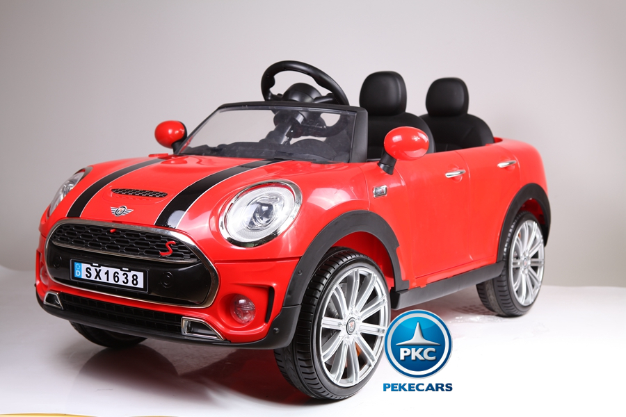 Coche electrico para niños Mini Style Beige vista principal