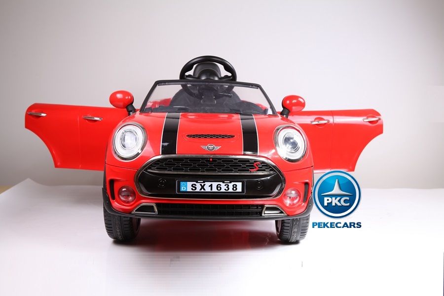 Coche electrico infantil Mini Style Rojo vista frontal