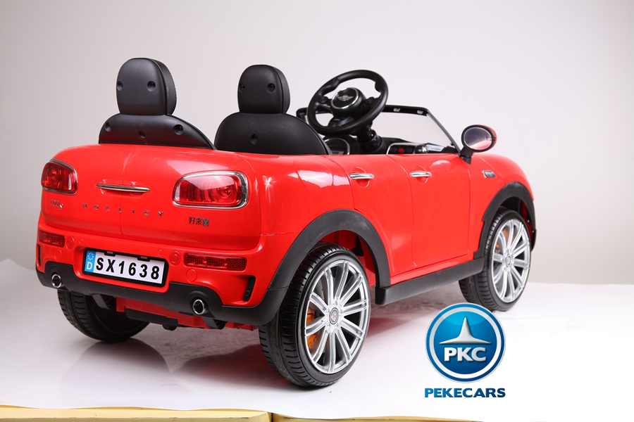 Coche electrico para niños Mini Style Rojo detalles del interior