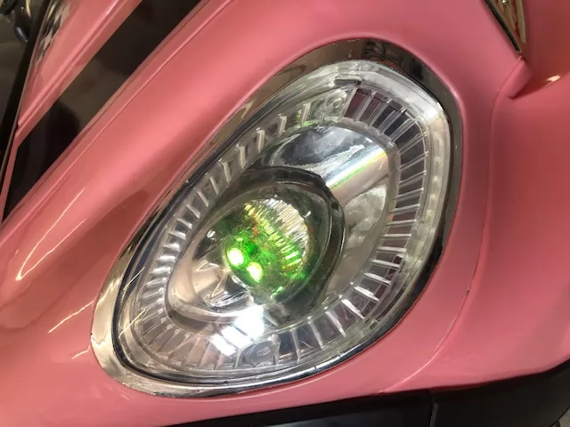 mini luxe stylero rosa detalles