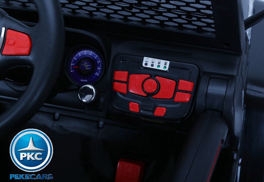Coche electrico infantil Monster Jeep Negro dashboard
