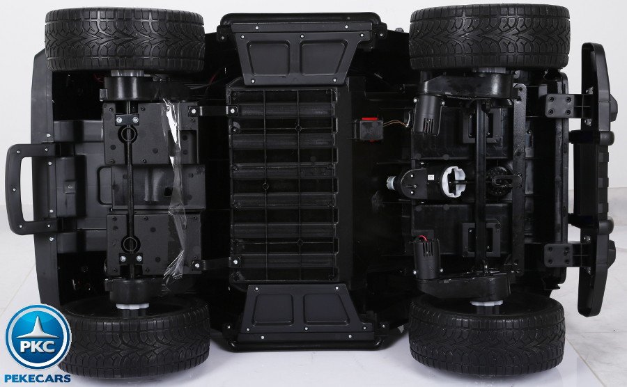 Coche electrico para niños Monster Jeep Negro
