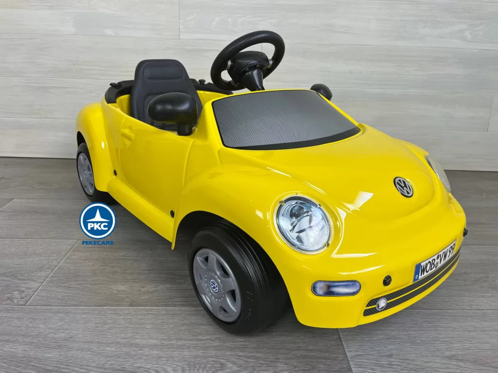 Volkswagen New Beetle 6V Amarillo para niños