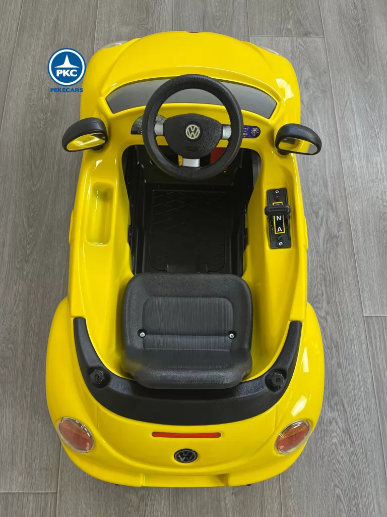 Volkswagen New Beetle 6V Amarillo desde arriba